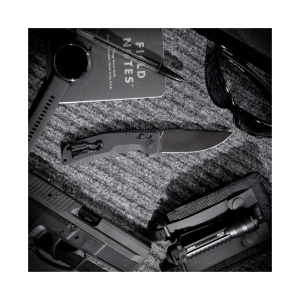Cutit automat SOG TAC AU Straight 15-38-01-57, lama Drop Point Cryo D2, AU-XR Lock, maner din aluminiu, Tactical Automatic Knife - Img 10