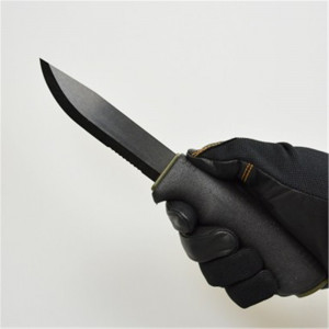 Cutit Bushcraft Survival BlackBlade (C) cu lama otel carbon C100S cu acoperire DLC , Morakniv - Img 2