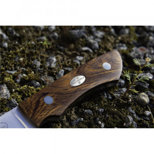 Cutit Fallkniven TH1 Taiga Hunter, lama Laminated CoS, maner Desert Ironwood, lama 90 mm - Img 9