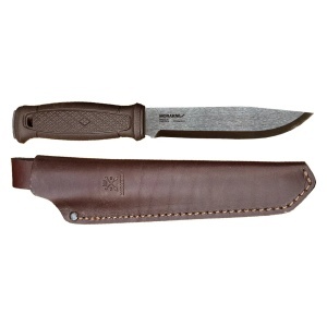 Cutit Morakniv Garberg GRAND din inox , cu teaca de piele pentru outdoor, vanatoare, bushcraft - Img 1