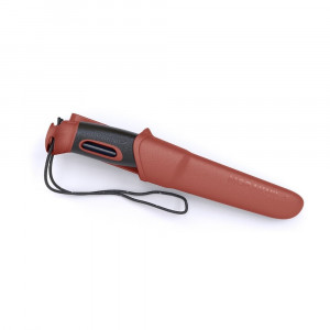 Cutit outdoor Morakniv Companion Spark S Red, otel inoxidabil 12C27, cu amnar integrat, teaca inclusa - Img 2