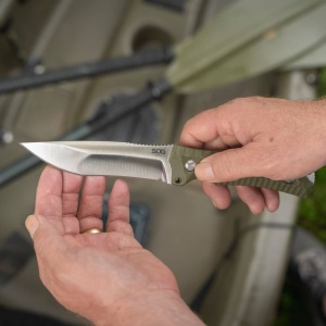 Cutit outdoor SOG Hidaka FX 3V Satin, otel CPM 3V, lama 114 mm - Img 10