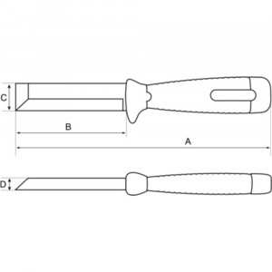 Cutit utilitar Bahco SB-2449 cu lama curbata 103 mm, pentru tamplarie si DIY - Img 7