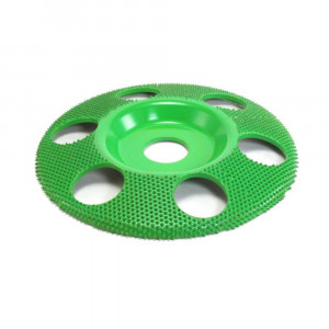 Disc sculptura lemn SABURR - 5" PLAT CU GAURI VENTILARE. - Img 4