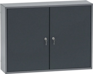 Dulap suspendat pentru atelier 80 x 60 x 20 cm cu 2 polite si 18 cutii - Img 2