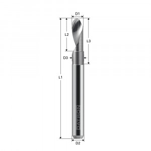 Freza cu 1 canelura, Datron 0068191S, 1.5x6.0mm - Img 3