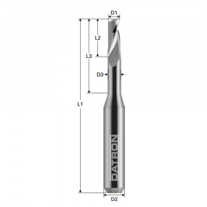 Freza cu 1 canelura, Datron 0068492K, 2.0x6.0mm - Img 2