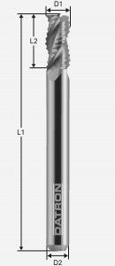 Freza cu 3 caneluri, Datron 00685910, 10.0x22.0x10.0mm - Img 4