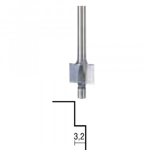 Freza pentru lemn Proxxon 29038, faltuire 3,2 mm, ax 3,2 mm - Img 2