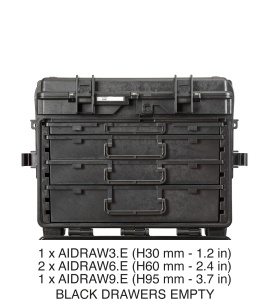 Lada de scule pe roti cu 4 sertare goale, cu RFID/NFC, 5140.BKT02.AH, 581 x 381 x 455 mm, Explorer Cases - Img 2