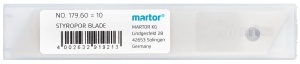 Lame pentru polistiren Martor nr. 179, inox, set 10 buc