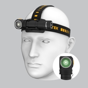 Lanterna frontala Armytek Wizard C2 WG White 1100 lm cu lumina verde, acumulator 18650 inclus - Img 2