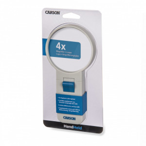 Lupa de mana putere 4x cu LED-uri asferice, Carson - Img 4