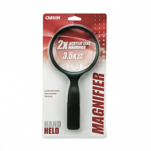 Lupa de mana Seria Rimmed putere 2x/3.5x cu lentile acrilice - Carson - Img 2