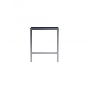 Masă de lucru 1200x600x30 mm, din lemn de fag cu picior metalic dublu - Img 3