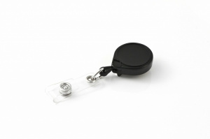 Mini Bak suport de carduri retractabil cu snur de naylon de 90 cm, diverse culori, Key-Bak - Img 1