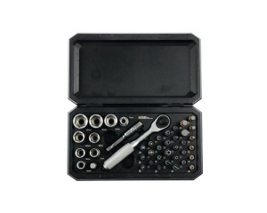 Mini set chei tubulare WGB 1/4", crom-vanadiu - Img 17