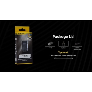 Nitecore TINI3, Lanterna Breloc 600 Lumeni OLED - Img 3