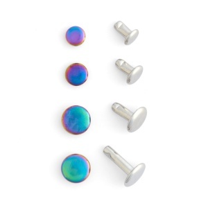 Nituri cu cap dublu, finisaj curcubeu (Rainbow), set 20 buc - Tandy Leather