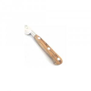 OL-1110-7 Cutit decojit fructe si legume, lungime 7cm, maner din lemn de maslin, Sabatier Authentique - Olive. - Img 3