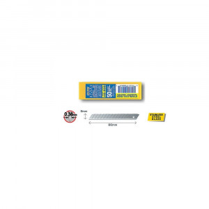 OLFA AB-50S Set 50 Lame INOX 9mm Folie Geam
