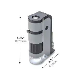 Pachet MicroFlip cu diapozitive si Microscop de buzunar Carson cu LED-uri UV - Img 4