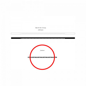 Panze traforaj speciale negre NIQUA 20 cm, pachet 12 buc - Img 1
