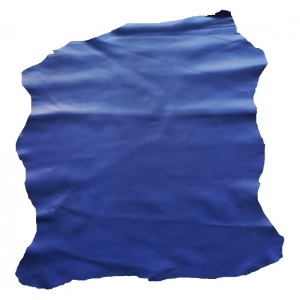 Piele Naturala Vopsita / Captuseala Indigo pentru Proiecte Mici