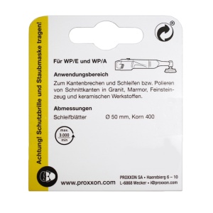 Proxxon 28659, Set 3 discuri diamantate GR400 pentru lustruire, diametru 50 mm, pentru WP/A si WP/E - Img 4