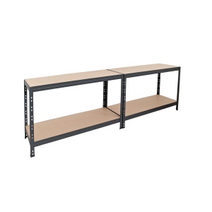 Raft metalic depozitare 180 x 160 x 60 cm, antracit, 4 polite, 250 kg/polita - Img 3