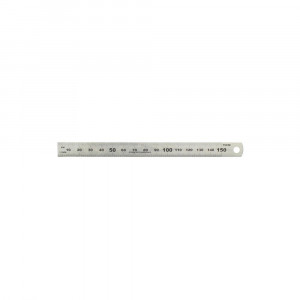 Rigla din inox 150 mm Hedue pentru masurare si trasare - Img 2