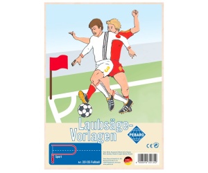 Sablon din lemn, "Fotbalist", pentru traforaj, dimensiunea A4, Pebaro