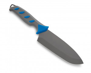 Satar pentru peste de apa sarata Buck Hookset 0150BLS-B, lama 15.2 cm, otel 5Cr15MoV, maner antialunecare albastru, teaca polimer - Img 4