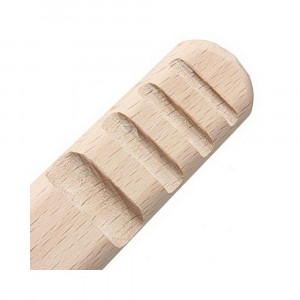 Scula din lemn de fag pentru finisat canturi piele, 15 cm x 25 mm - Img 3