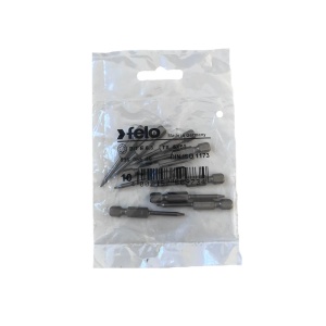 Set 10 biti Felo, seria Industrial profil Torx, E6.3, TX5, 50mm - Img 1