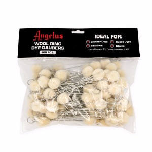 Set 100 pamatufi din lana pentru vopsire piele, Angelus