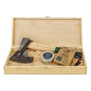 Set cadou Topor Rheinland Axe cu teaca din piele, Adler - Img 2