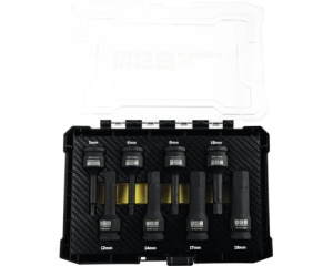 Set capete chei tubulare impact WGB 1/2" 5-19 mm, 8 piese, crom-molibden - Img 3