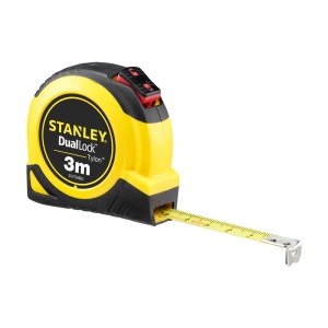 Stanley STHT36802-0, ruleta tylon cu dubla blocare 3m, acoperire Tylon, maner ergonomic, 3m x 13mm, blister - Img 4