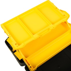 Stanley STST83397-1, essential, cutie pentru scule cu trei niveluri de depozitare, inchizatoare metalice, 24 litri, 49 x 28,5 x 25,5cm - Img 9