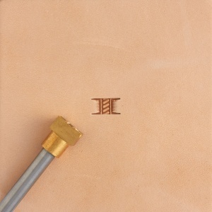 Stanta de embosare din alama, model impletitura cos cu franghie (Rope Basket Weave) - Tandy Leather 8900-17