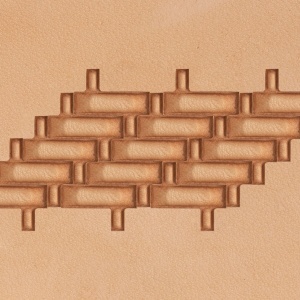 Stanta de embosare din alama, model impletitura moderna (Modern Weave) - Tandy Leather 8900-23 - Img 2