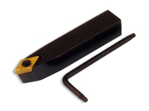 Suport pentru scule cu insertie dreapta de 55°, pentru strung Sherline