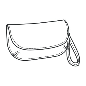 Tipar hartie portofel wristlet Savannah (Savannah Wristlet) - Tandy Leather 56411-00