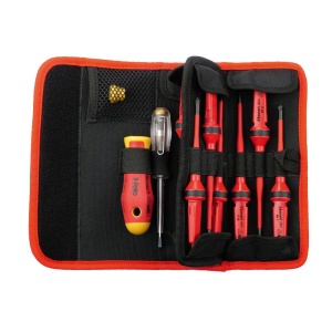 Trusa de surubelnite izolate VDE, Felo E-SMART, 12 piese - Img 1