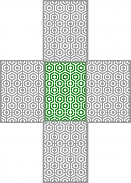 Promo Linked Hexagons 44x32cm - SP199P - Img 2