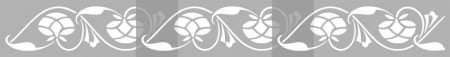 Repetitive Stencil 59 * 19cm Flower Border SP61 - Img 3
