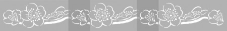 Repetitive Stencil 59 * 21cm Flower Border SP65 - Img 2