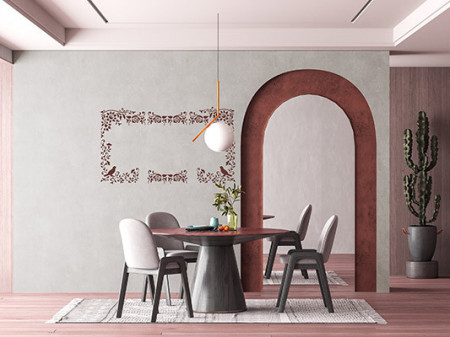Reusable Borders Corners Flowers Stencil 29x22cm - Img 2