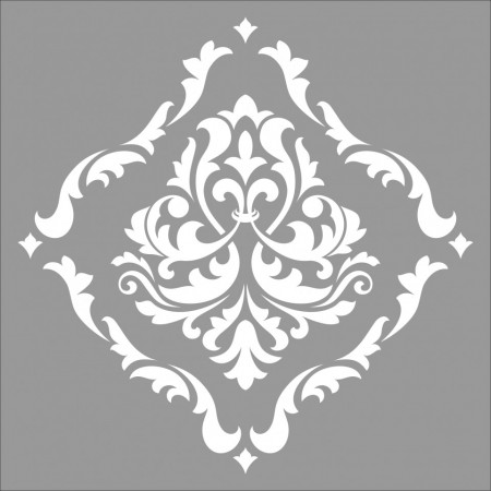 Reusable Repetitive Damask Rombo Stencil 590*590mm - SP28 - Img 4